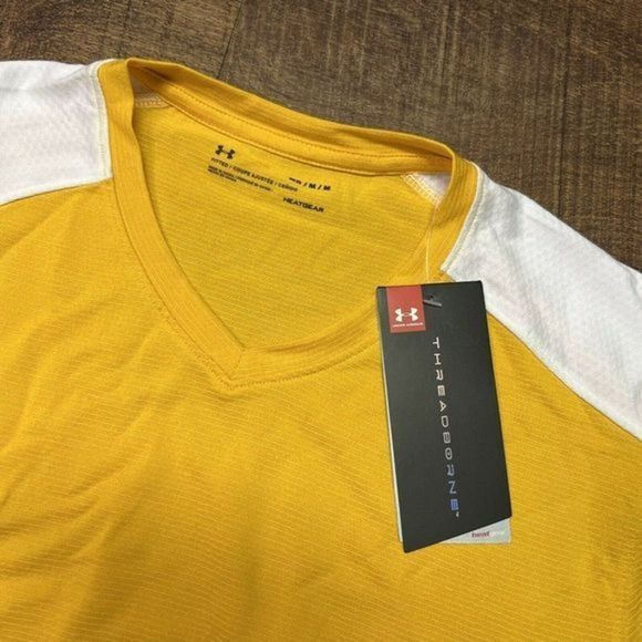 New NWT Mens Under Armour Threadborne Fitted Short Sleeve Wicking T-Shirt Medium - Picture 3 of 3
